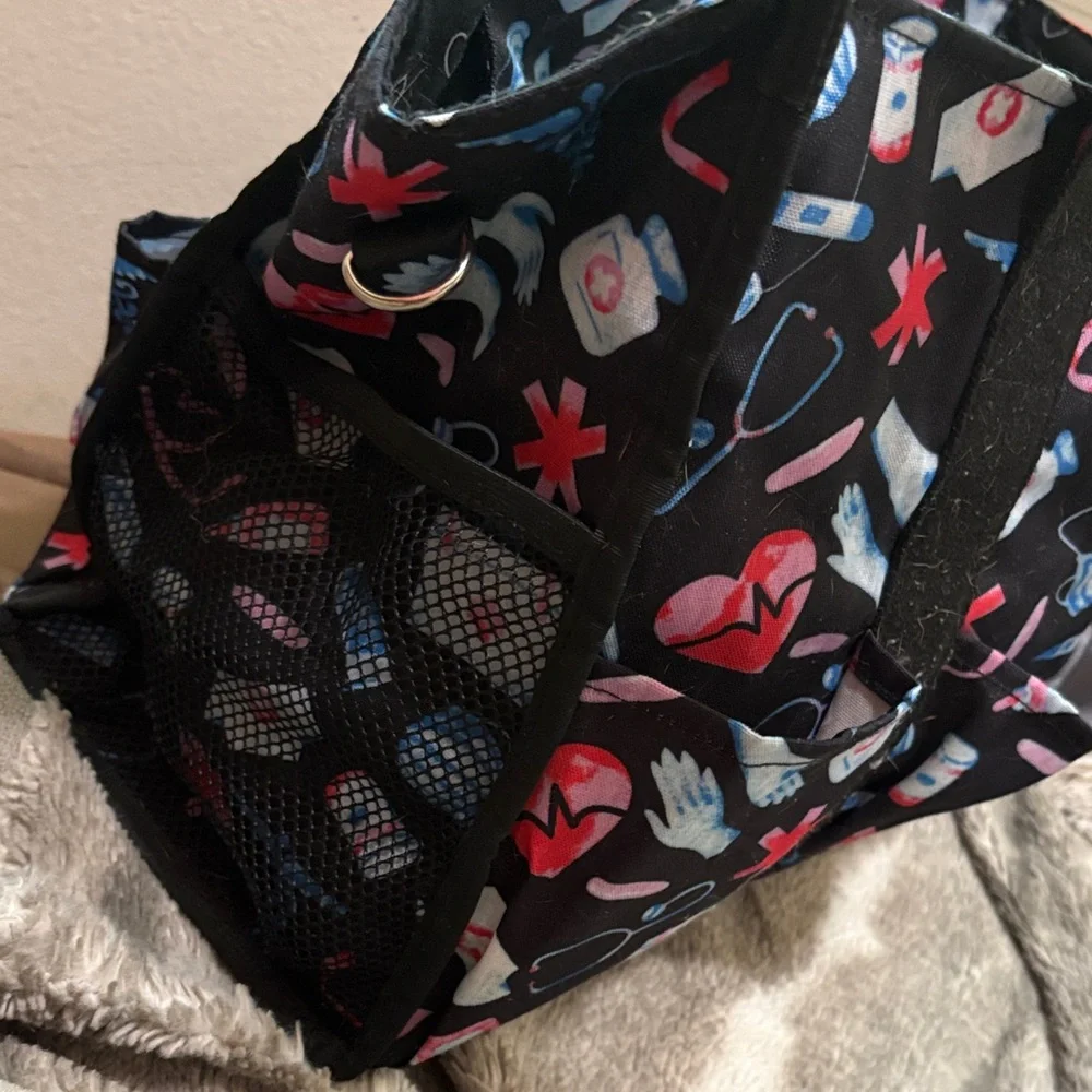 Trendy Black and Pink work bag